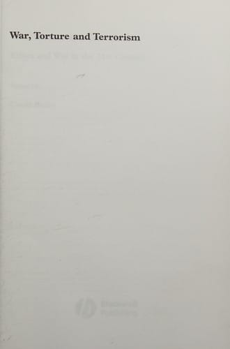 War, Torture and Terrorism