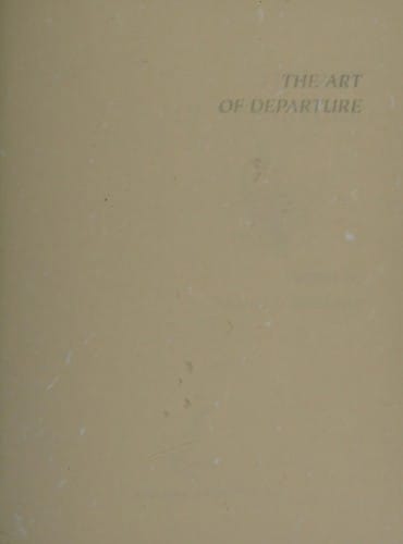 The art of departure