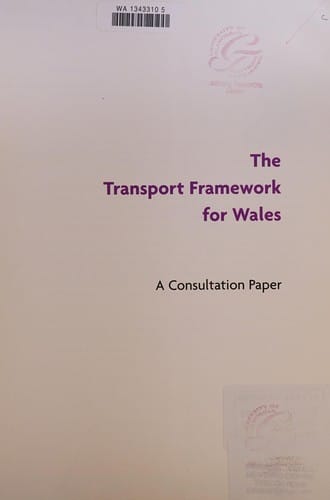 Fframwaith trafnidiaeth Cymru