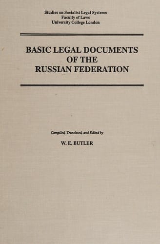 Basic legal documents of the Russian Federation