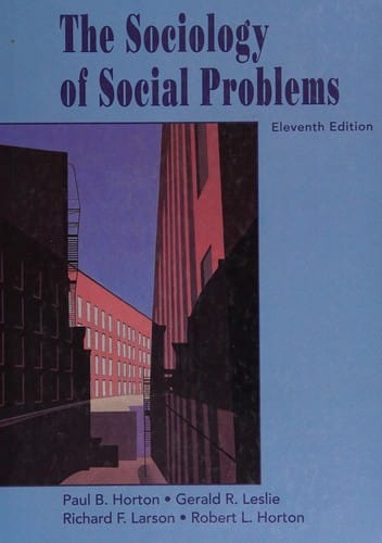 The Sociology of social problems