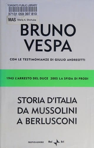 Storia d'Italia da Mussolini a Berlusconi