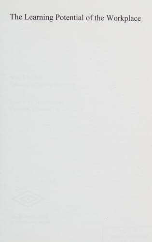 The learning potential of the workplace