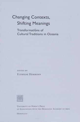 Changing contexts, shifting meanings