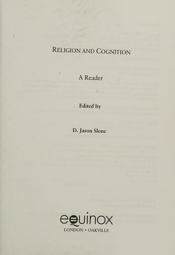 RELIGION AND COGNITION