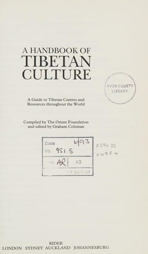 A handbook of Tibetan culture