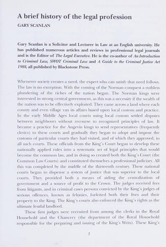 The Ivanhoe/Blackstone guide to the legal profession