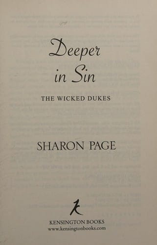 Deeper in sin