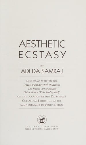 Aesthetic ecstasy