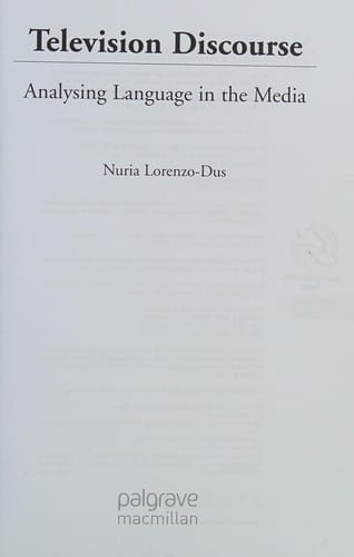 Television discourse