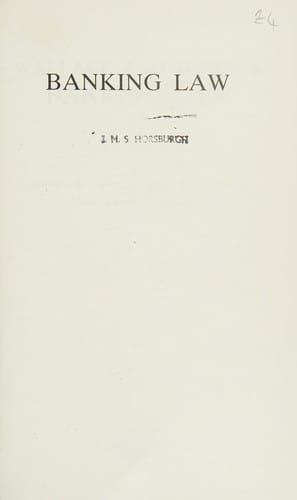 Wallace and McNeil's banking law