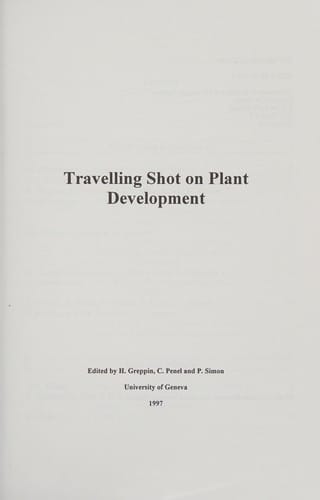 Travelling shot on plant development