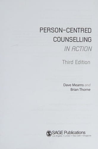 PERSON-CENTRED COUNSELLING IN ACTION