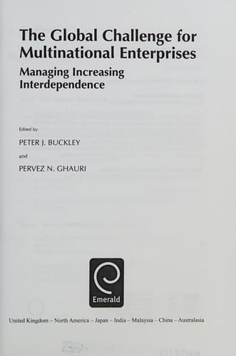 The global challenge for multinational enterprises