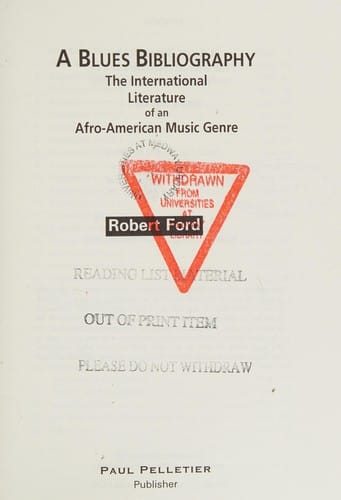 A blues bibliography