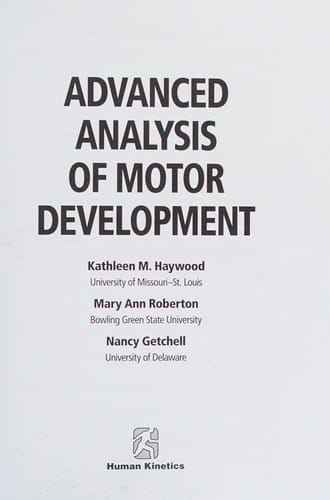 Advanced analysis of motor development