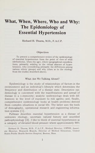 Treatment strategies in hypertension