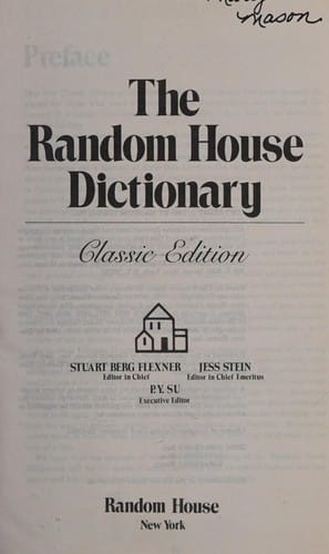 The Random House dictionary