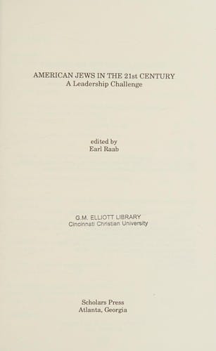 American Jews in the 21st century