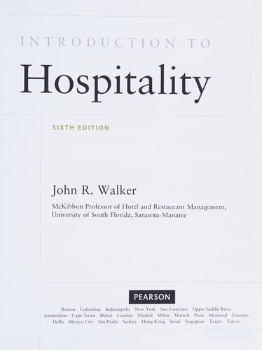 Introduction to hospitality