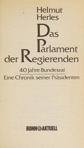 Das Parlament der Regierenden