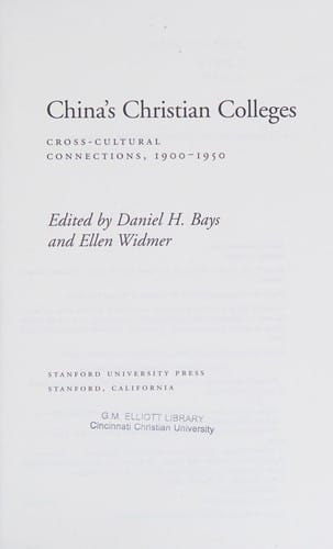 China's Christian colleges