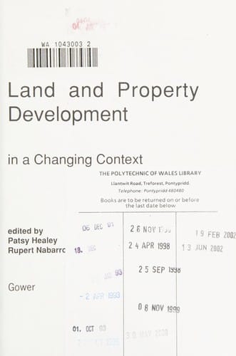 Land and property development in a changing context