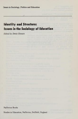 Identity and structure