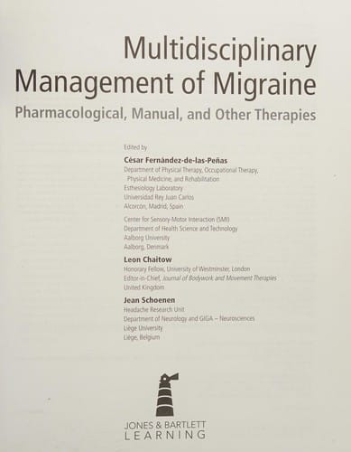 Multidisciplinary management of migraine
