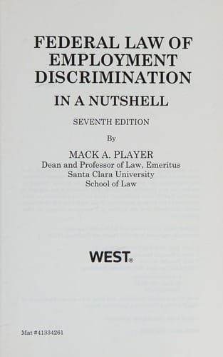 Federal law of employment discrimination in a nutshell