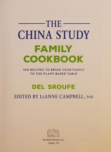 The China study family cookbook