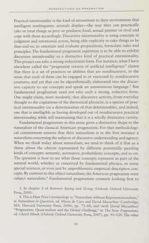 Perspectives on pragmatism