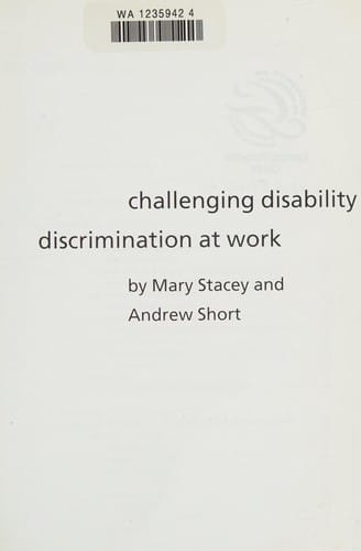 Challenging disability discrimation at work