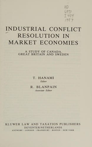 Industrial conflict resolution in market economies