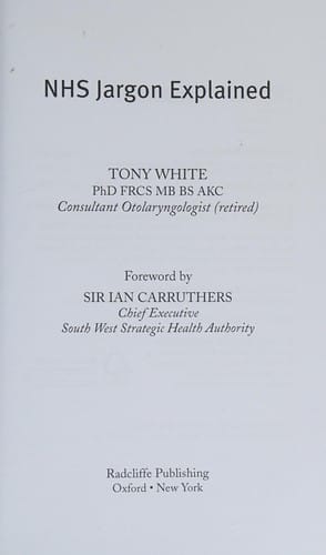 NHS jargon explained