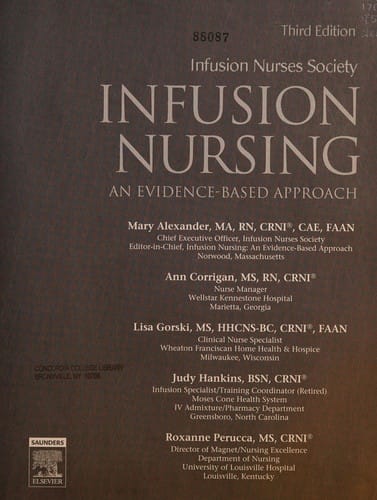 Infusion nursing