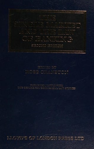 The Single market and the law of banking