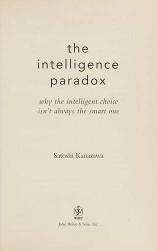 The intelligence paradox