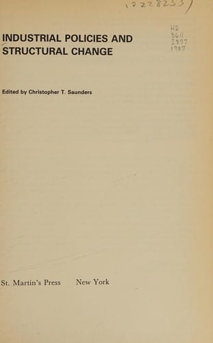 Industrial policies and structural change