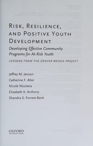 Risk, resilience, and positive youth development