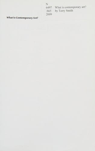 What is contemporary art?