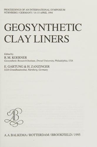 Geosynthetic clay liners