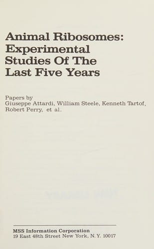 Animal ribosomes: experimental studies of the last five years