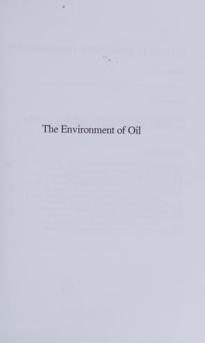 The Environment of oil