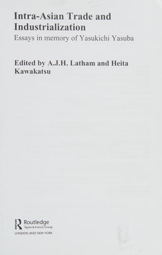 Intra-Asian trade and industrialization