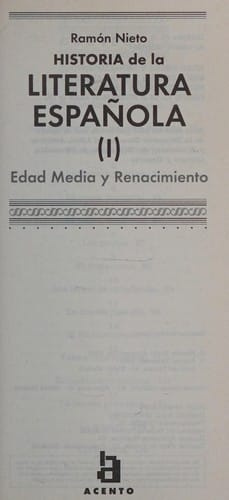 Historia de la literatura española