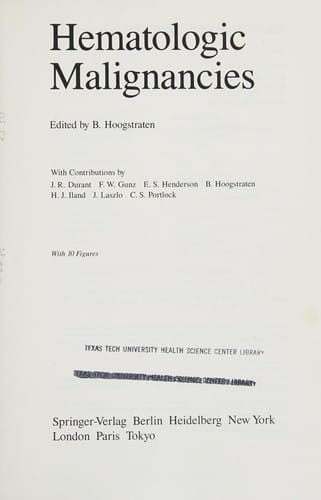 Hematologic malignancies