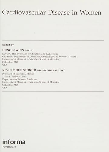 Cardiovascular disease in women