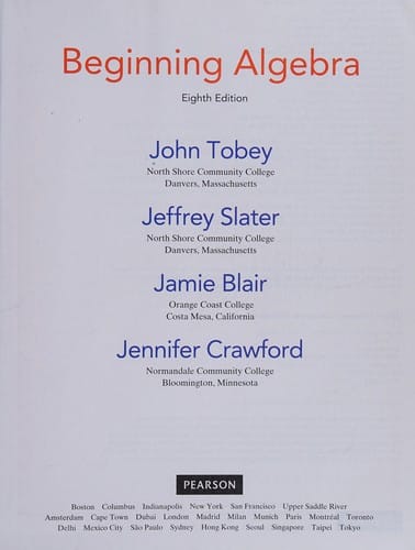 Beginning algebra