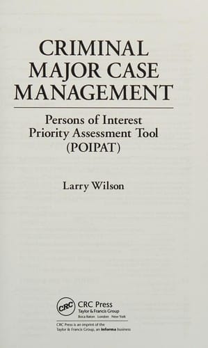 Criminal major case management